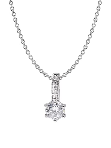 trendor Damen-Kette 925 Silber mit Zirkonia zauberhafter Silberschmuck für Damen, Halsschmuck aus Sterlingsilber, zeitlose Geschenkidee 15129 von trendor