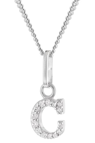 trendor Damen-Kette mit Buchstabe C Anhänger 925 Silber Rhodiniert zauberhaftes Schmuckstück für Frauen, tolle Geschenkidee, 28240-C-38 38 cm trendor Damen-Kette mit Buchstabe C Anhänger 925 Silber Rhodiniert zauberhaftes Schmuckstück für Frauen, tolle Geschenkidee, 28240-C-38 38 cm von trendor