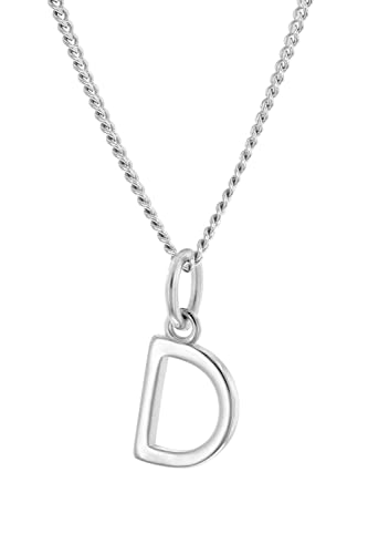 trendor Damen-Kette mit Buchstabe D Anhänger Silber 925 elegantes Schmuckstück für Frauen, modischer Halsschmuck, tolle Geschenkidee, 15210-D-40 40 cm von trendor