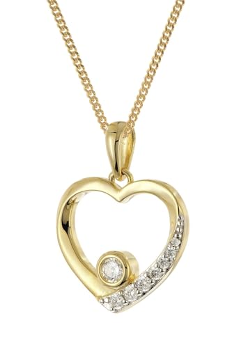 trendor Damen-Kette mit Herz-Anhänger 925 Silber Vergoldet 28432-45 45 cm trendor Damen-Kette mit Herz-Anhänger 925 Silber Vergoldet 28432-45 45 cm von trendor