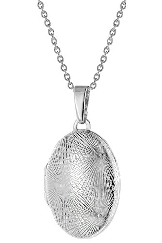 trendor Damen-Kette mit Medaillon Silber 925 75755-45 45 cm von trendor