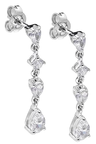 trendor Damen-Ohrringe 925 Silber Ohrhänger eleganter Ohrschmuck für Frauen, zauberhafter Schmuck, zeitlose Geschenkidee, 15152 von trendor