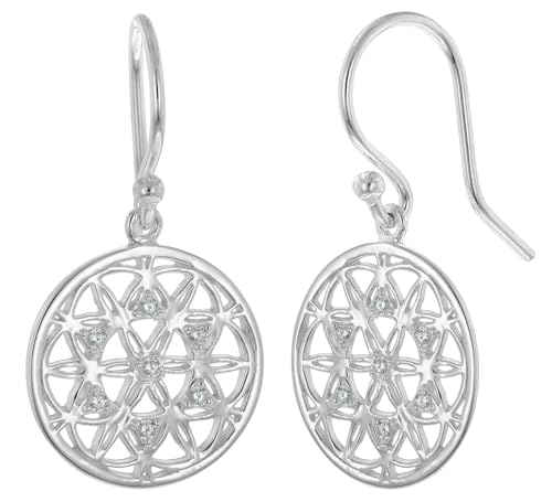 trendor Damen-Ohrringe mit Mandala-Motiv 925 Sterlingsilber eleganter Ohrschmuck für Frauen, zauberhaftes Schmuckstück, zeitlose Geschenkidee, 15935 von trendor