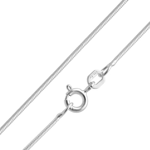 trendor Feine Schlangenkette 925 Silber Kette Damen 1,1 mm Halskette für Frauen, elegante Geschenkidee 15685-40 40 cm trendor Feine Schlangenkette 925 Silber Kette Damen 1,1 mm Halskette für Frauen, elegante Geschenkidee 15685-40 40 cm von trendor