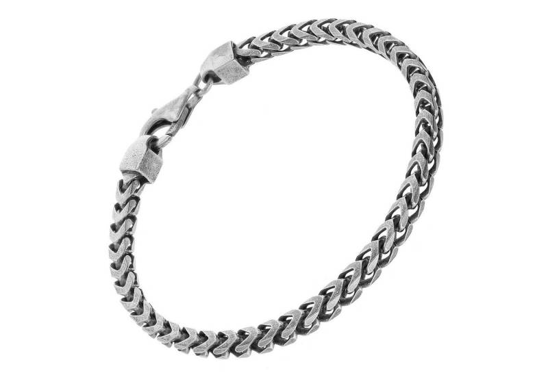 trendor Gliederarmband Herren925 Silber Oxydiert Fuchsschwanzkette 4,3 mm breit von trendor