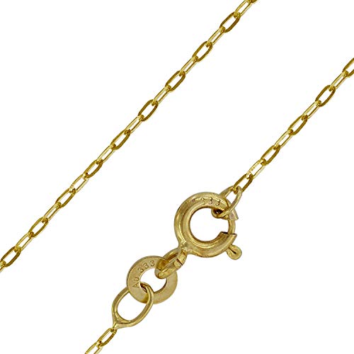 trendor Halskette für Frauen Gold 333 (8 Karat) Flachanker 1,1 mm 73815-45 45 cm von trendor