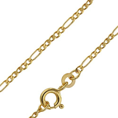 trendor Goldkette 333 Gold für Damen und Herren Figaro Diamantiert 71811 50 cm von trendor