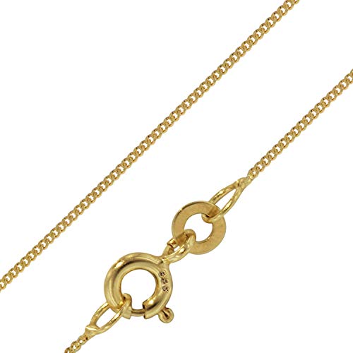 trendor Feine Panzerkette 333 Gold 0,8 mm Längen 38-60 cm elegante goldene Kette, wunderschöne Geschenkidee, Halskette aus Echtgold 72436-40 40 cm von trendor