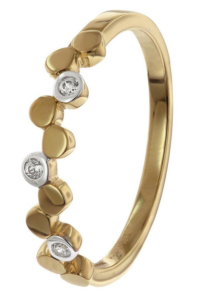 trendor Goldring DamenGold 333 mit Zirkonia von trendor