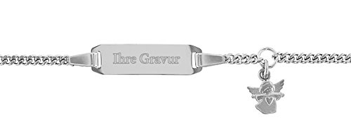 trendor Gravur-Armband für Baby und Kleinkind 925 Silber Länge 14/12 cm inklusive Wunsch-Gravur 35783 von trendor