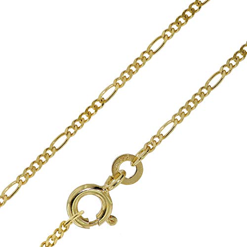 trendor Halskette 333 Gold / 8 Karat Figaro Collierkette 1,5 mm 39740-40 40 cm von trendor