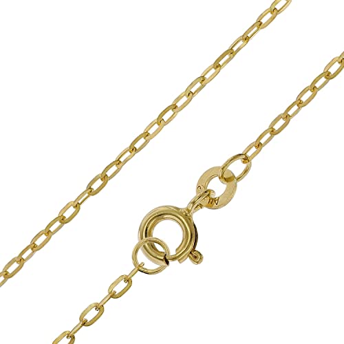 trendor Halskette Gold 333/8K Flachanker-Design 1,3 mm Breite eleganter Halsschmuck aus Echtgold für Damen, wunderschöne Geschenkidee, 51862-45 45 cm von trendor