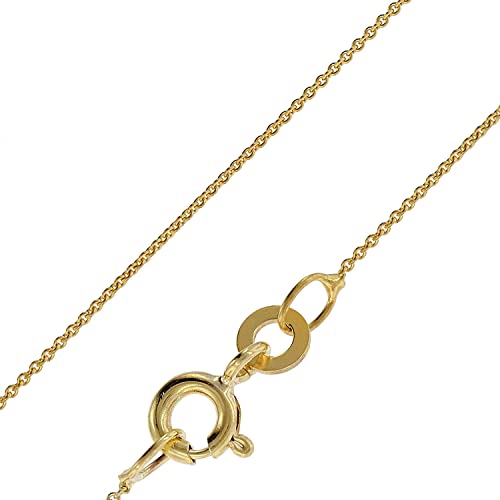 trendor feine Ankerkette für Anhänger 18 Karat Gold 750 0,8 mm breit eleganter Halsschmuck für Damen, wunderschöne Geschenkidee für Frauen, 41814-45 45 cm von trendor