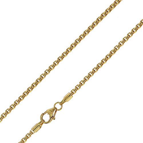 trendor Venezianer Kette 585 Gold 14 Karat Breite 2,0 mm goldene Kette für Damen, elegante Geschenkidee, zauberhafte Goldkette aus Echtgold, 75166-40 40 cm von trendor