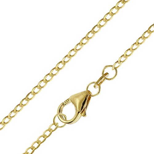 trendor Panzerkette für Anhänger Gold 333/8K Collierkette 1,6 mm Halsschmuck für Damen, wunderschönes Accessoire, 35683-38 38 cm von trendor