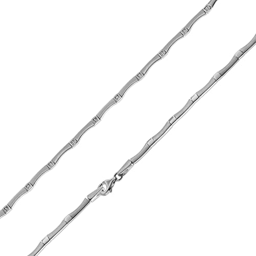 trendor Halskette für Damen Silber 925 Zirkonia Collier zeitloser Halsschmuck für Damen, Halskette aus Echtsilber, Geschenkidee für Frauen, Sterlingsilber 75590 von trendor