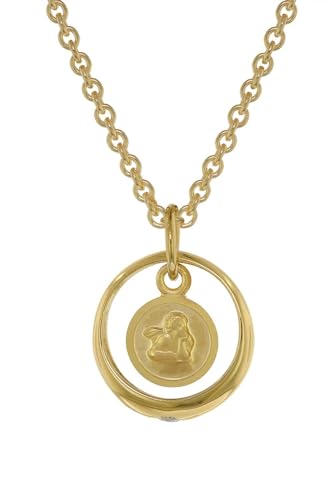 trendor Halskette mit Amor-Taufring Gold auf Silber 75954-45 45 cm von trendor