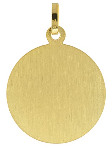 trendor Herren Christophorus Anhänger Gold 585 + vergoldete Silberkette elegantes Schmuckstück aus Echtgold für Herren, tolle Geschenkidee, 41258-50 50 cm von trendor