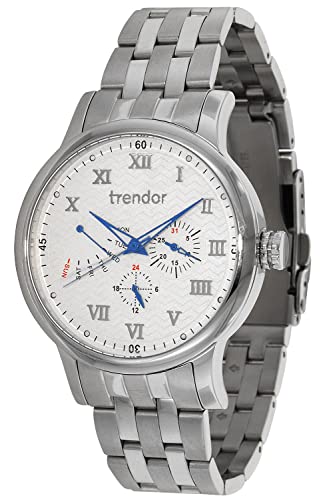 trendor Herrenuhr mit Multifunktion sportliche Armbanduhr für Männer, tolle Geschenkidee, modisches Accessoire, TR204-SW von trendor