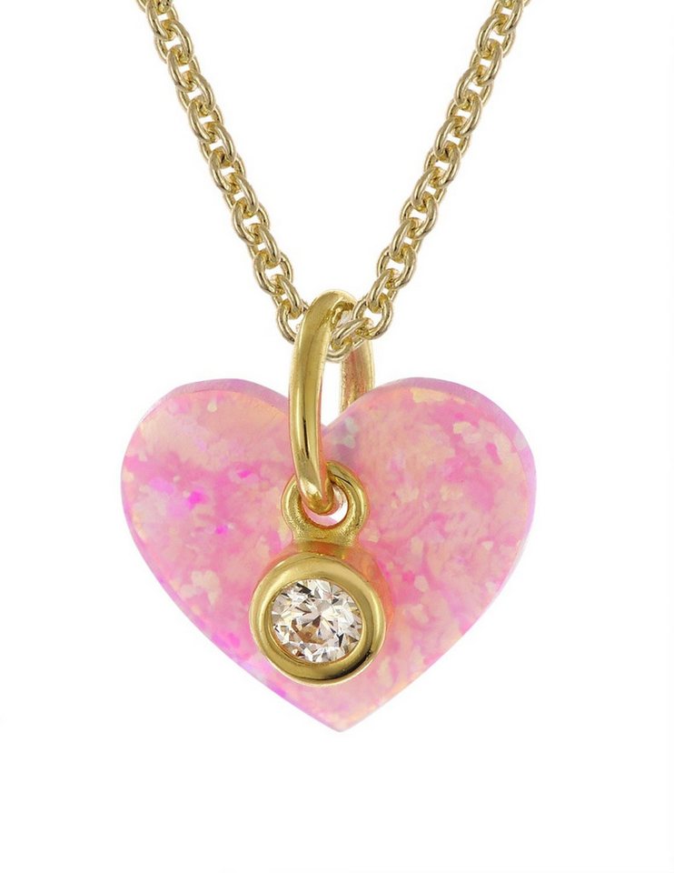 trendor Kette mit Anhänger Kinder-Anhänger Gold 333/8K + vergoldete Silberkette von trendor