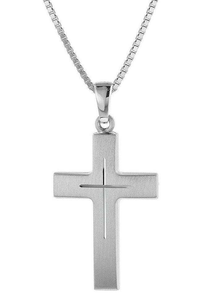 trendor Kette mit Anhänger Kreuz mit Kette 925 Sterlingsilber von trendor