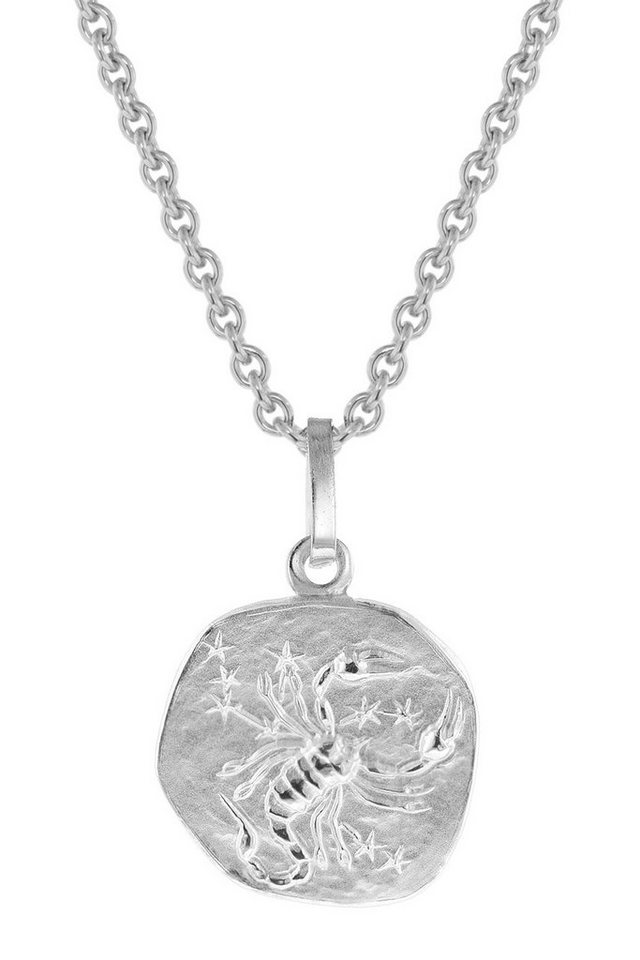 trendor Kette mit Anhänger Skorpion Weißgold 333 Anhänger + Kette von trendor