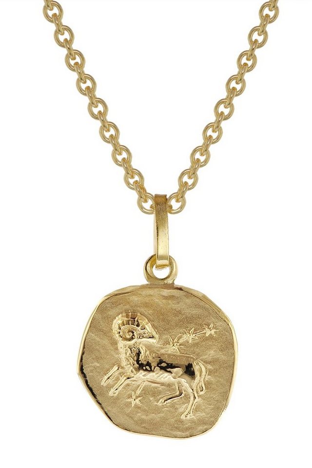 trendor Kette mit Anhänger für Kinder Widder Gold 333 Anhänger + von trendor