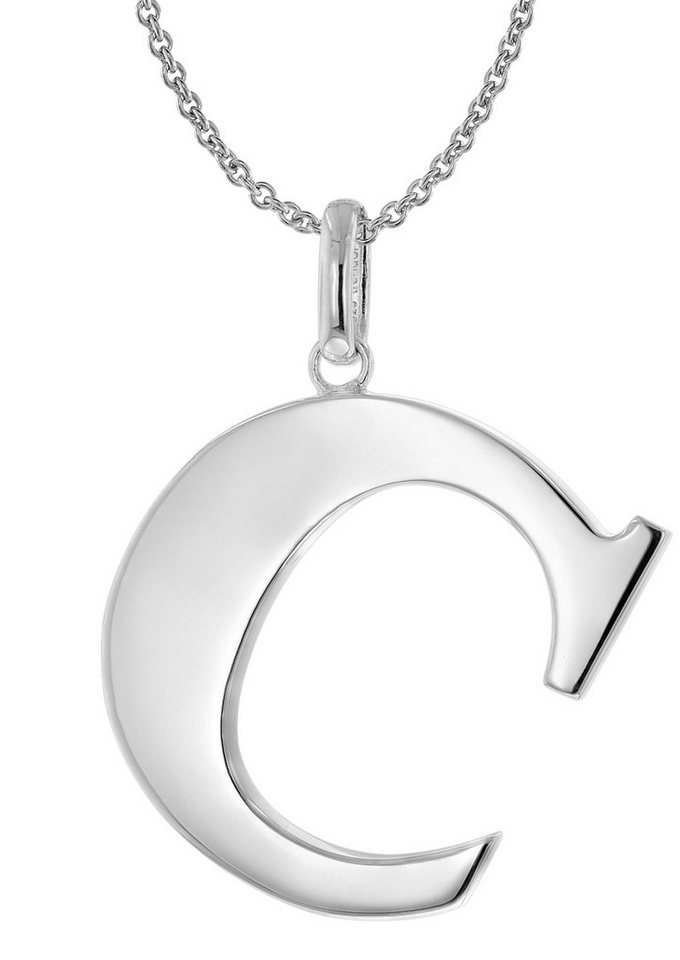 trendor Kette mit Anhänger Damen-mit Großem n C 925 Silber von trendor