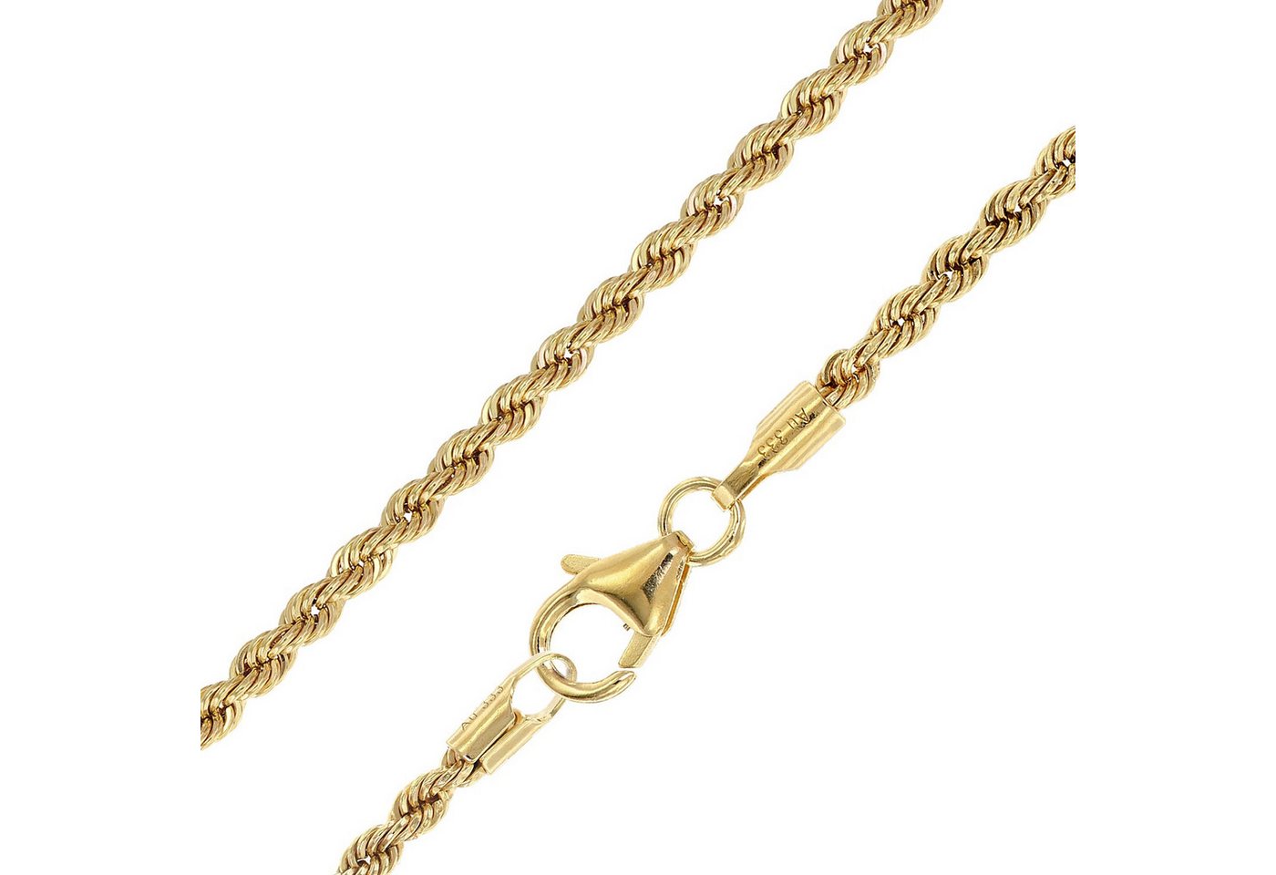 trendor Kette ohne Anhänger Damen-333 Gold / 8 Karat Kordelkette 45 cm von trendor