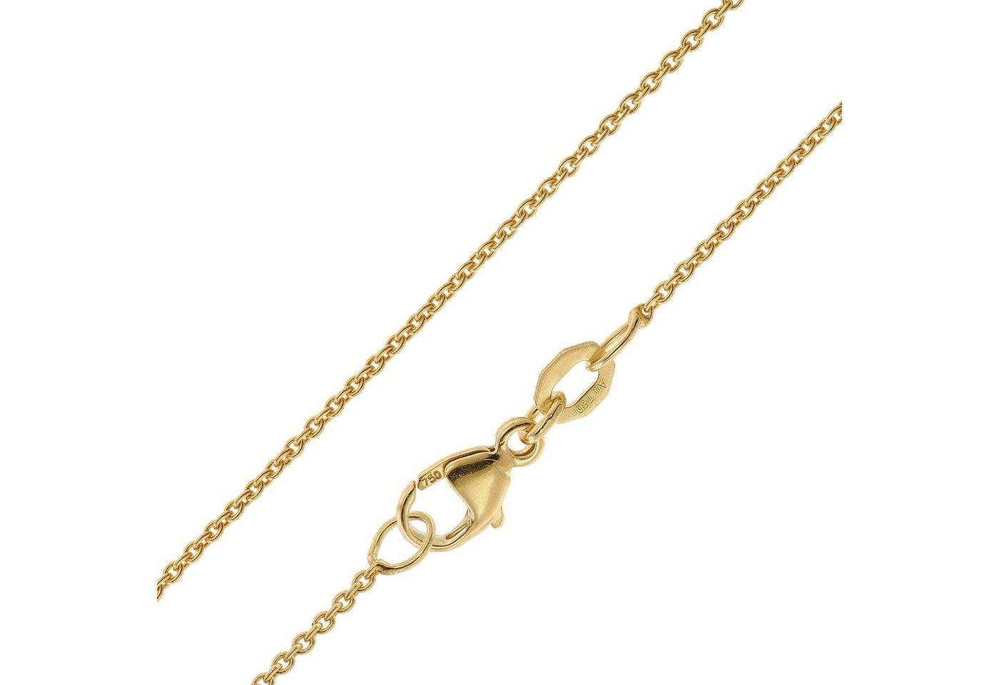 trendor Kette ohne Anhänger Feine Ankerkette 18 Karat Gold 750 Breite 1,1 mm trendor Kette ohne Anhänger Feine Ankerkette 18 Karat Gold 750 Breite 1,1 mm von trendor