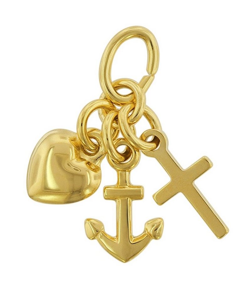 trendor Kettenanhänger Glaube-Liebe-Hoffnung Gold 333 / 8 Karat von trendor