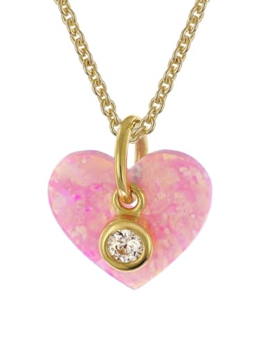 trendor Kinder-Anhänger Gold 333/8K + vergoldete Silberkette liebevolles Schmuckstück für Kids, zauberhafte Geschenkidee 28750-38 38 cm von trendor