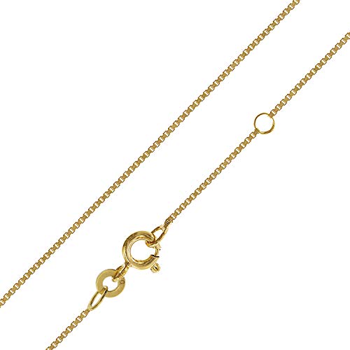 trendor Kinder-Halskette 333 Gold Venezianer Kette 0,7 mm Goldkette für Mädchen und Jungen, Geschenkidee, Kette aus Echtgold 75619-38 38 cm von trendor