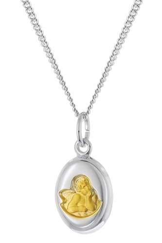 trendor Kinder-Halskette Mit Amor Engel-Anhänger 925 Silber 28600-38 38 cm von trendor