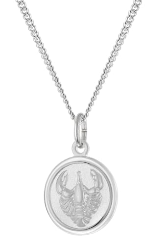 trendor Kinder-Halskette Sternzeichen Krebs 925 Silber zeitloses Schmuckstück für Kids, zauberhafte Geschenkidee 28606-07-40 40 cm von trendor