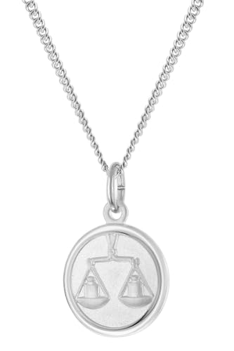 trendor Kinder-Halskette Sternzeichen Waage 925 Silber zeitloses Schmuckstück für Kids, zauberhafte Geschenkidee 28606-10-40 40 cm von trendor