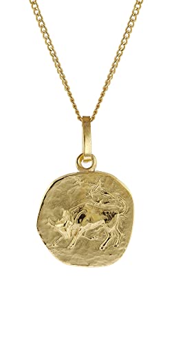 trendor Kinder-Halskette mit Sternzeichen Stier 333/8K Gold edles Tierkreiszeichen, liebevoller Halsschmuck für Mädchen und Jungen, 15022-05-38 38 cm von trendor