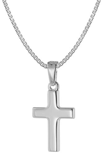 trendor Kreuz mit Halskette für Kinder 925 Silber zauberhafter Halsschmuck mit Anhänger, wunderschöne Geschenkidee für Kids 39582-40 40 cm von trendor
