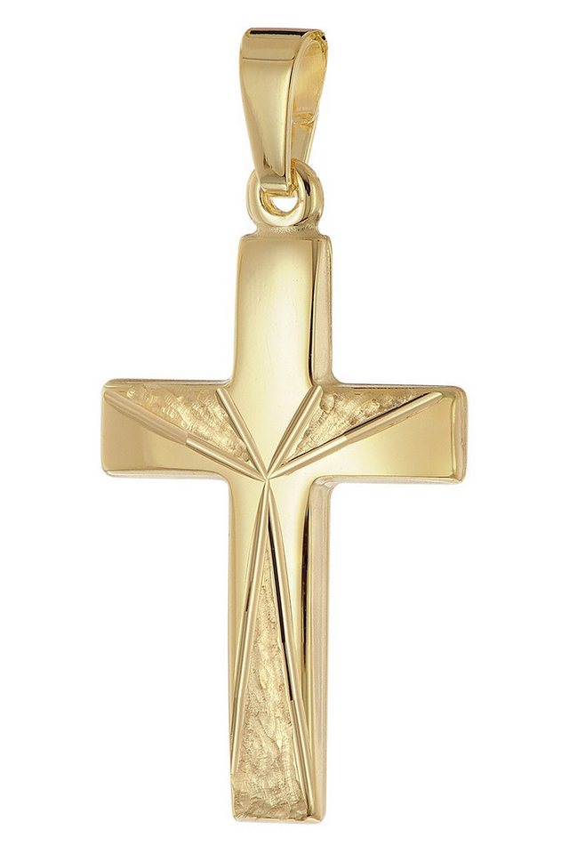trendor Kreuzanhänger -Gold 333 (8 Karat) 21 mm von trendor