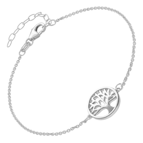 trendor Mädchen-Armband mit Lebensbaum 925 Silber Armschmuck für junge Damen, zauberhafte Geschenkidee, elegantes Accessoire 15809-16 16 cm trendor Mädchen-Armband mit Lebensbaum 925 Silber Armschmuck für junge Damen, zauberhafte Geschenkidee, elegantes Accessoire 15809-16 16 cm von trendor