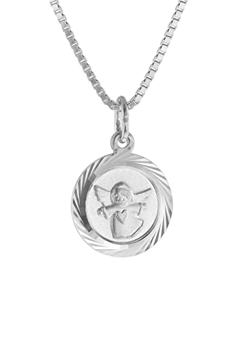 trendor Mädchen-Halskette Schutzengel 925 Silber liebevoller Halsschmuck für Kinder, zauberhafte Geschenkidee, 41256-40 40 cm von trendor