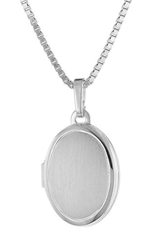 trendor Medaillon mit Halskette für Damen Silber 925 zauberhafter Halsschmuck für Damen, liebevolle Geschenkidee aus Sterlingsilber, 39444-45 45 cm von trendor