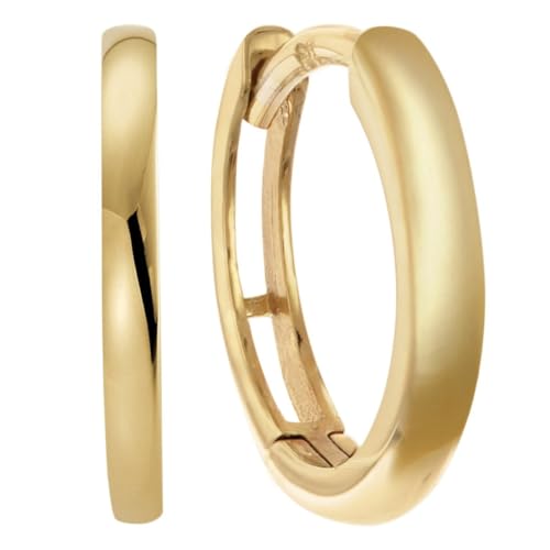 trendor Ohrringe Gold 333/8K Creolen Ø 12,8 mm zeitloses Schmuckstück für Damen und Herren, zauberhafter Accessoire und tolle Geschenkidee, 68749 von trendor