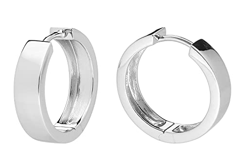 trendor Ohrringe für Damen und Herren 925 Silber Creolen Ø 20 mm zeitloser Ohrschmuck für Damen und Herren, zauberhafter Schmuck aus Sterlingsilber, 41586 von trendor