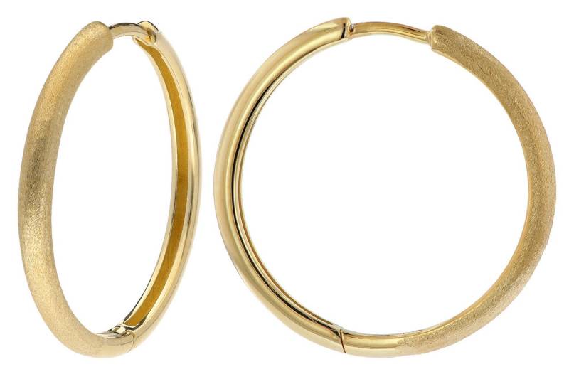 trendor Paar Creolen Damen 925 Silber Vergoldet Klapp-Ø 20 mm von trendor