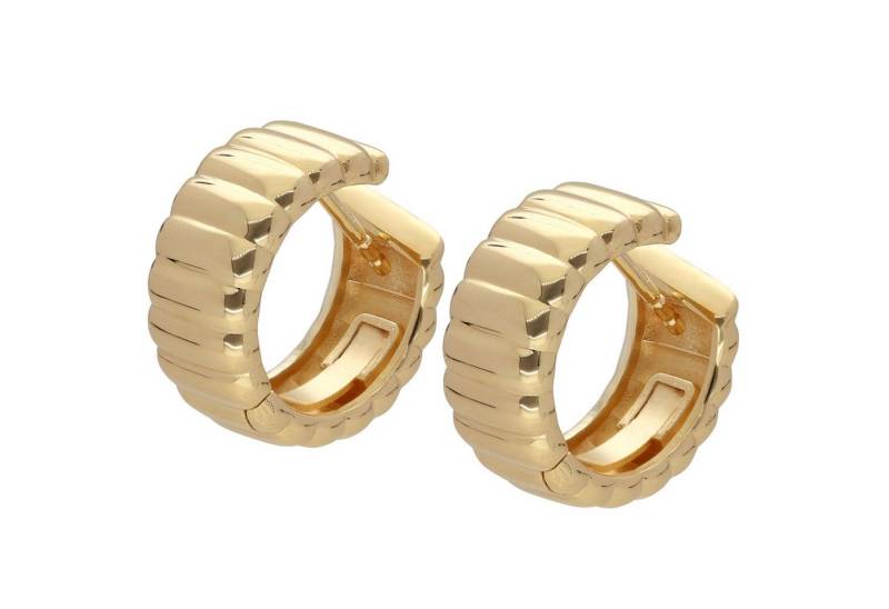 trendor Paar Creolen Damen-925 Silber Vergoldet 16 mm von trendor