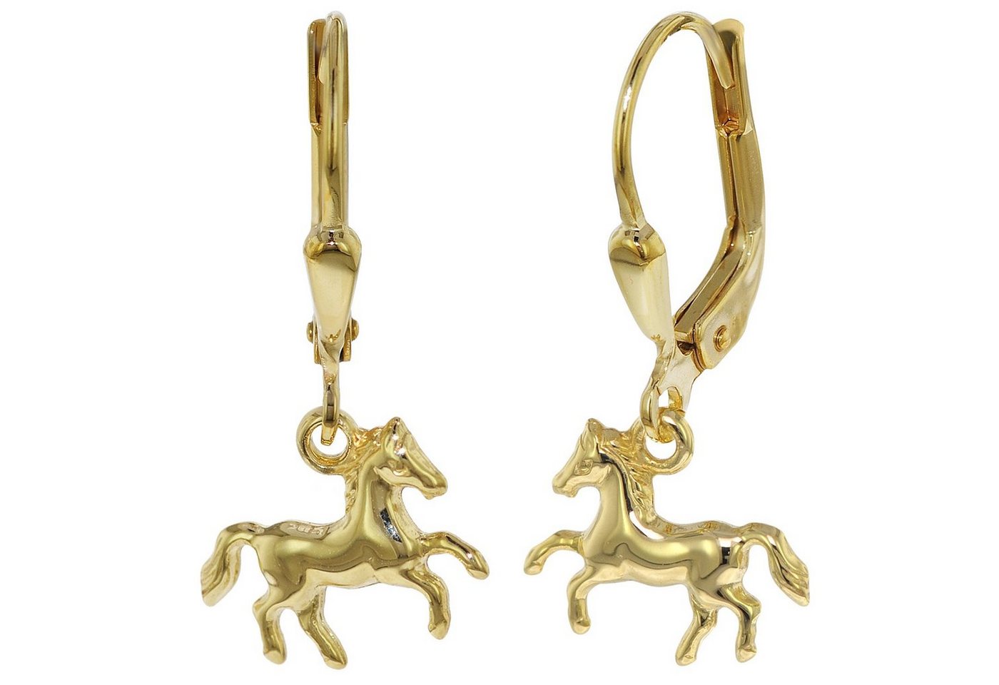 trendor Paar Ohrhänger für Gold 333/8K Pferde von trendor