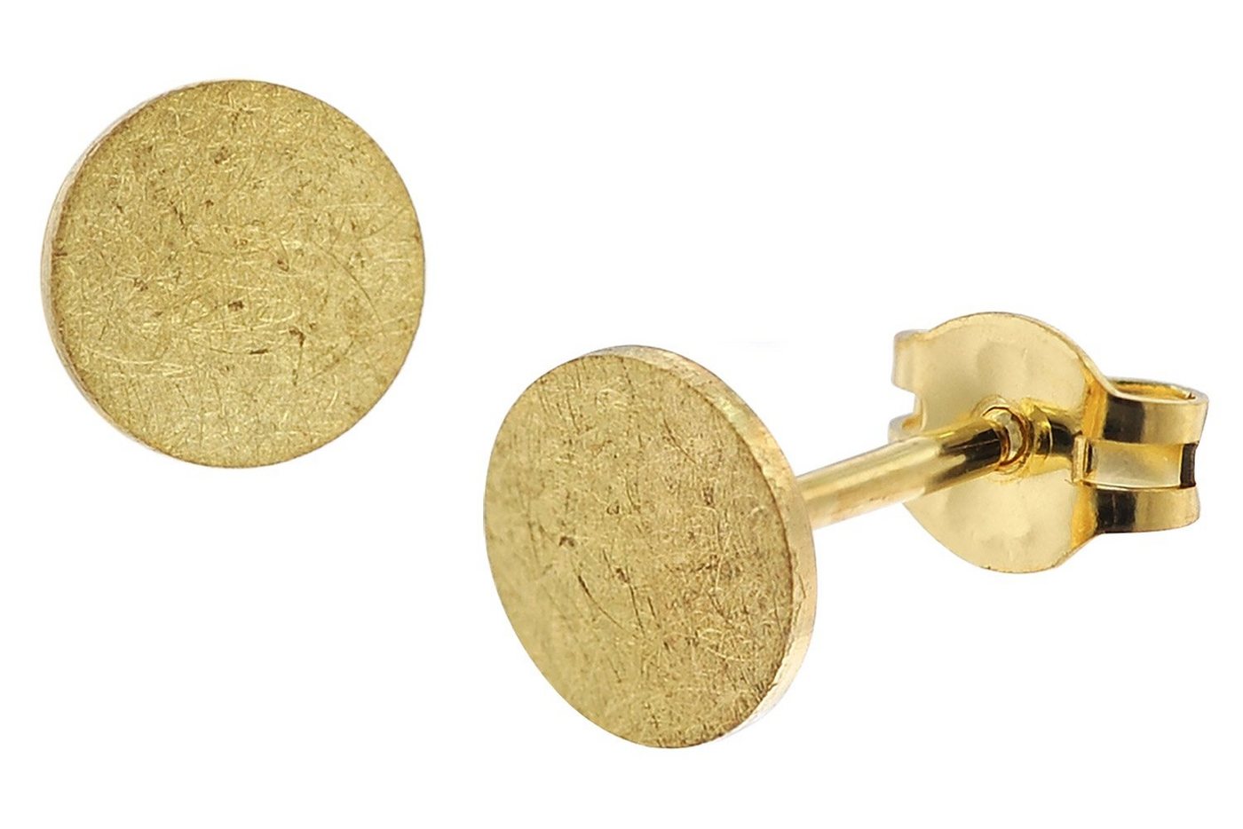 trendor Paar Ohrstecker Damen-333 / 8K Gold ⌀ 6 mm von trendor