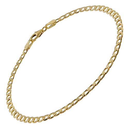 trendor Panzer-Armband für Damen Gold 333 (8 Karat) 19 cm Damen Armband, modische Geschenkidee, Armband Echtgold, Armschmuck für Damen, Goldarmband 75652 von trendor