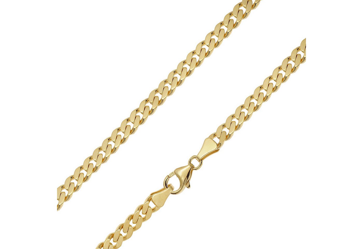 trendor Panzerkette für 925 Silber Vergoldet 5,4 mm von trendor